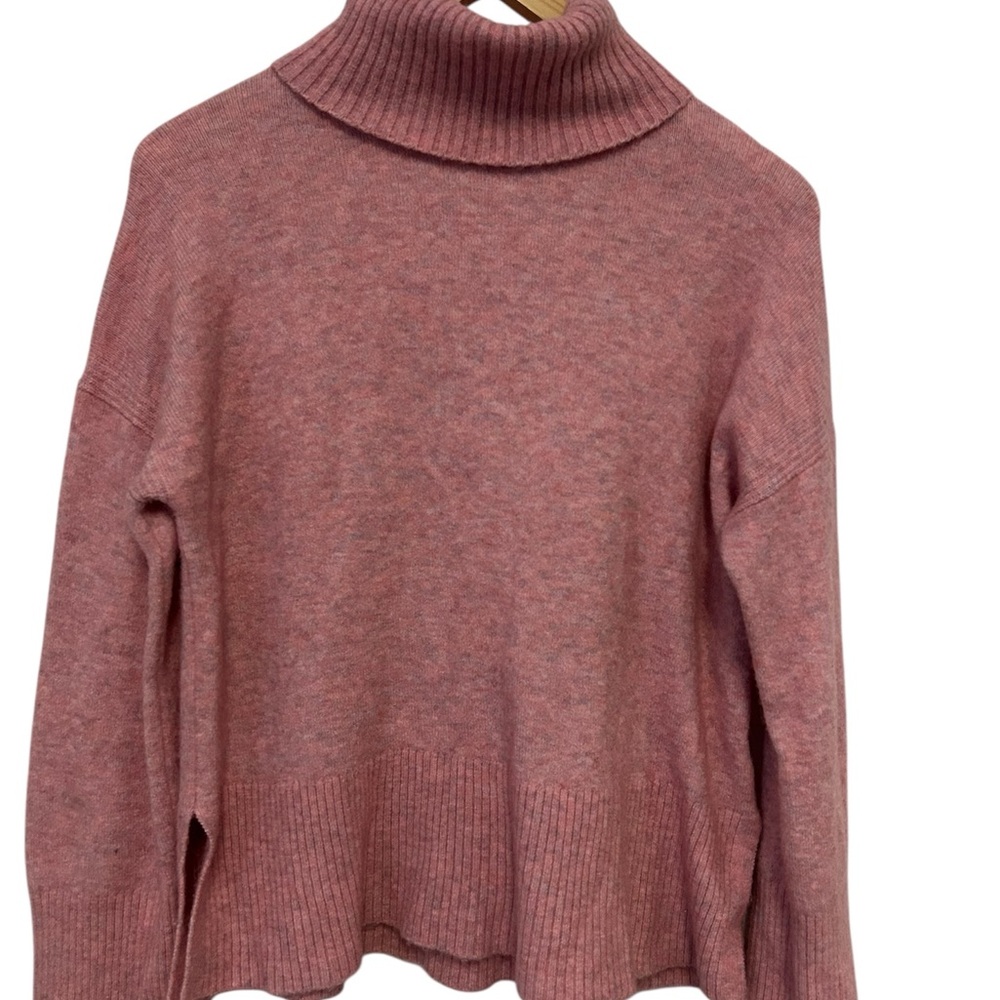 J. Crew Dusty Rose Turtleneck Sweater
